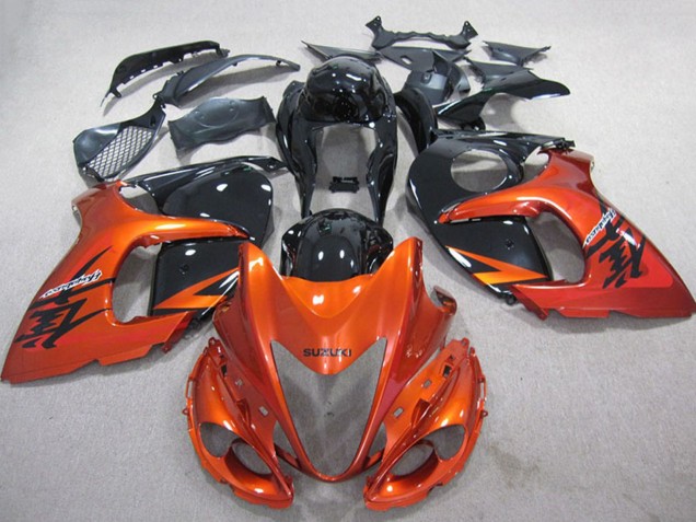 Migliori Carena Moto Suzuki GSXR 1300 Hayabusa 2008-2020 - Arancia Nero