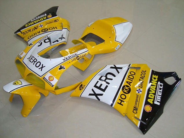 Migliori Carena Moto Ducati 748 916 996 996S 1993-2005 - Bianco Giallo Nero Lucido Xerox