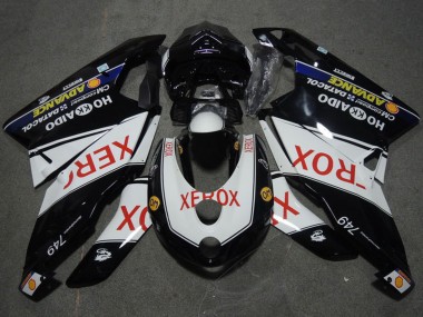 Migliori Carena Moto Ducati 749 2005-2006 - Bianco Nero Lucido Rosso Xerox