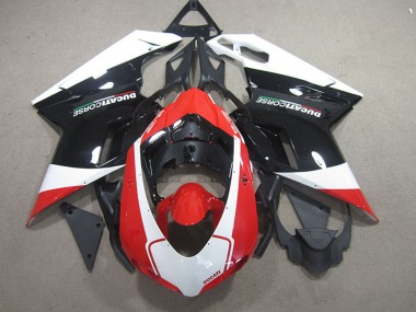 Migliori Kit Carena Moto ABS Ducati 848 1098 1198 2007-2014 - Bianco Rosso Nero Lucido