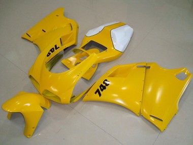 Migliori Carena Moto Ducati 748 1993-2005 - Bianco Giallo