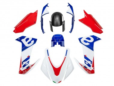 Migliori Carena Moto Aprilia RS660 2020-2024 - Bianco Blu Rosso
