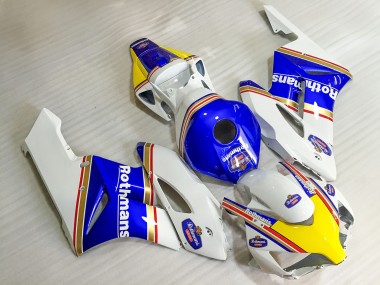 Migliori Carena Moto Honda CBR1000RR 2004-2005 - Bianco Blu Giallo Rothmans