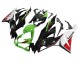 Migliori Carena Moto Kawasaki ZX6R 2019-2022 - Verde Nero Lucido Bianco Rosso