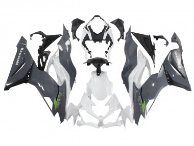 Migliori Carena Moto Kawasaki ZX6R 2019-2022 - Bianco Grigio Verde