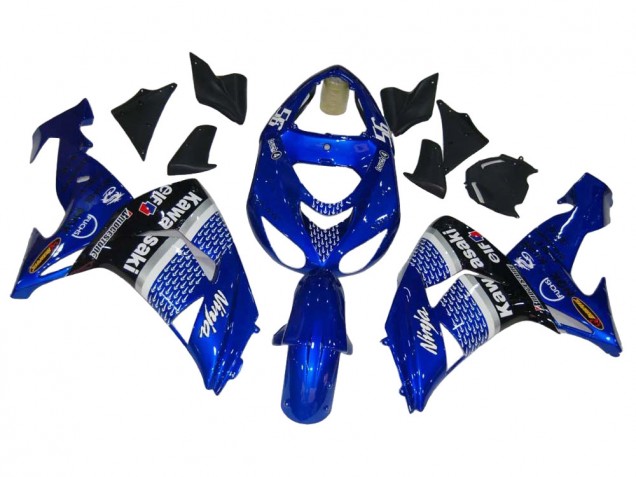 Migliori Carena Moto Kawasaki ZX10R 2006-2007 - Blu Bianco Nero Elf