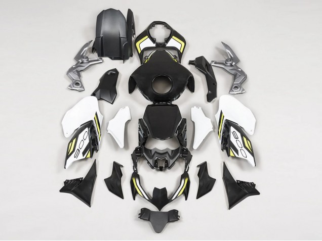 Migliori Carena Moto Kawasaki Z900 2020-2024 - Nero Bianco Giallo