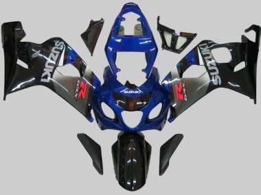 Migliori Carena Moto Suzuki GSXR 600/750 2004-2005 - Blu Grigio Nero Lucido