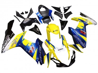 Migliori Carena Moto Suzuki GSXR 600/750 2011-2024 - Giallo Blu Bianco Nero Corona Extra Alstare
