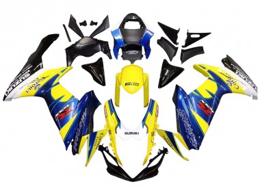 Migliori Carena Moto Suzuki GSXR 600/750 2011-2024 - Giallo Blu Bianco Nero Corona Extra Alstare