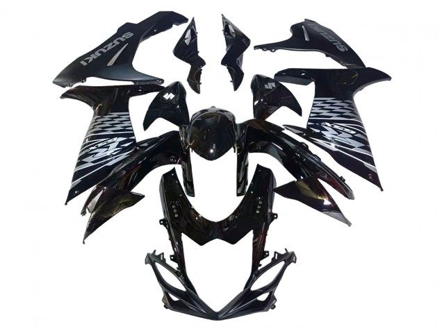 Migliori Carena Moto Suzuki GSXR 600/750 2011-2024 - Nero Lucido Argento