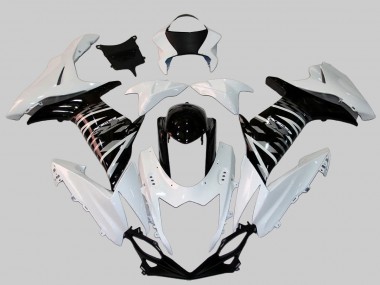 Migliori Carena Moto Suzuki GSXR 600/750 2011-2024 - Bianco Nero Lucido