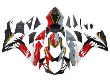 Migliori Carena Moto Suzuki GSXR 600/750 2011-2024 - Rosso Oro Grigio Nero Bianco Squalo
