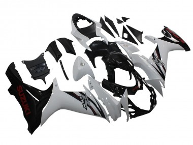 Migliori Carena Moto Suzuki GSXR 600/750 2011-2024 - Bianco Nero Lucido