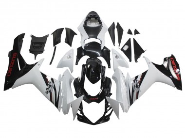 Migliori Carena Moto Suzuki GSXR 600/750 2011-2024 - Bianco Nero Lucido