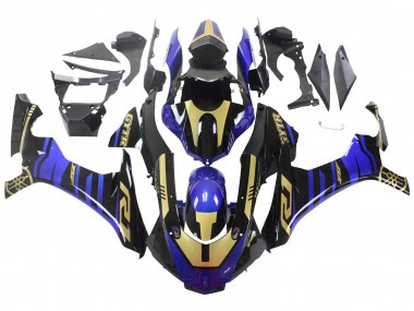Migliori Carena Moto Yamaha YZF R1 2015-2019 - Blu Oro Nero
