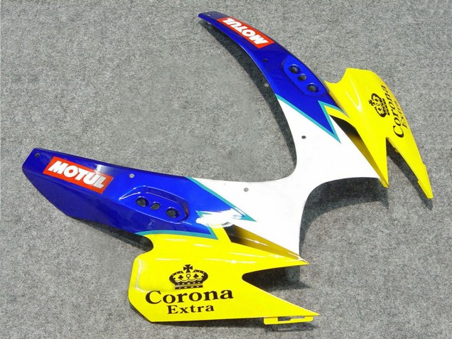 Migliori Carena Moto Suzuki GSXR 600/750 2006-2007 - Bianco Blu Giallo Corona Alstare