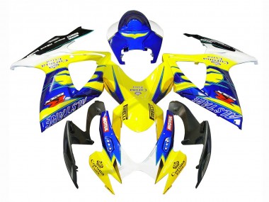 Migliori Carena Moto Suzuki GSXR 600/750 2006-2007 - Bianco Blu Giallo Corona Alstare