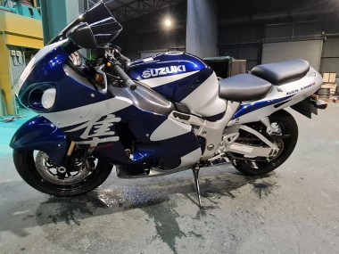 Migliori Carena Moto Suzuki GSXR 1300 Hayabusa 1996-2007 - Blu Bianco