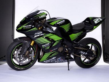 Migliori Carena Moto Kawasaki ZX10R 2006-2007 - Nero Lucido Verde Bianco