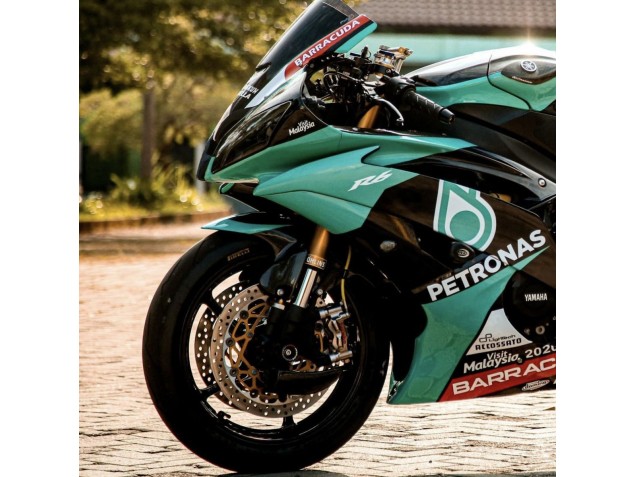 Migliori Carena Moto Yamaha YZF R6 2008-2016 - Verde Chiaro Bianco Nero Petronas