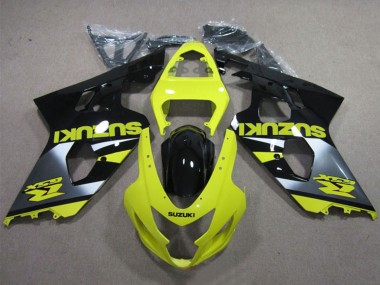 Migliori Carena Moto Suzuki GSXR 600 2004-2005 - Giallo Argento Nero Lucido