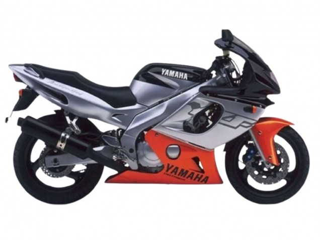 Migliori Carena Moto Yamaha YZF600R Thundercat 1996-2007 - Grigio Arancia Nero