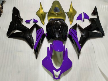 Nero Lucido Accenti Viola & Oro 07-08 Honda CBR600RR Carena