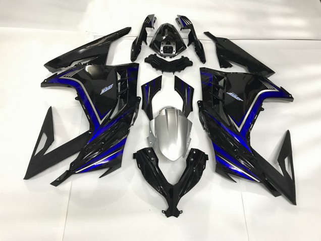 Nero Lucido & Blu 13-18 Kawasaki Ninja 300 Carena