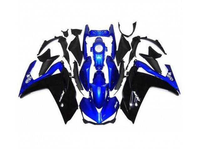 Nero Lucido & Blu 15-18 Yamaha R3 Carena