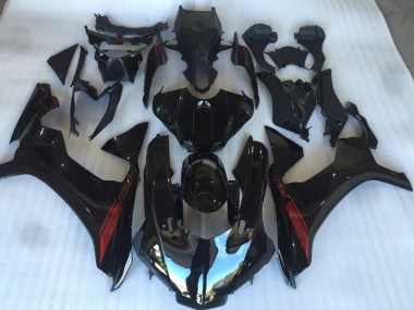 Nero Lucido Con Logo Rosso 15-19 Yamaha R1 Carena