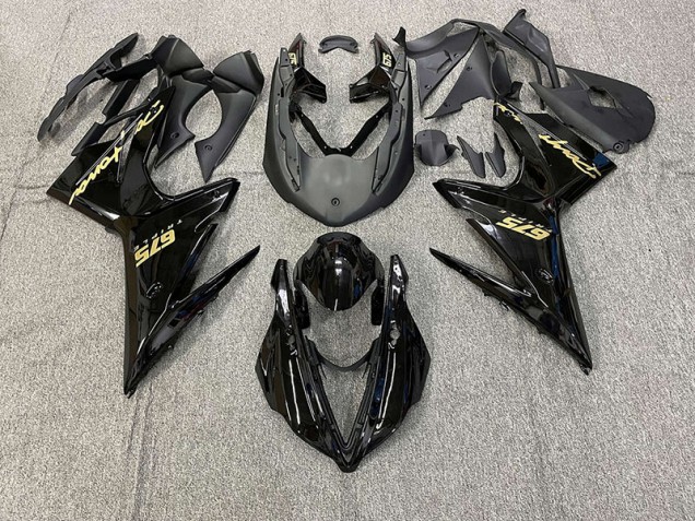 Nero Lucido Con Oro 13-16 Triumph Daytona 675 Carena