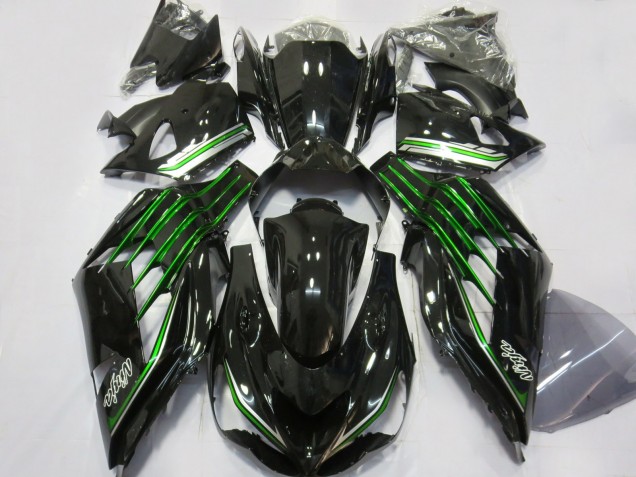 Nero Lucido Con Verde 12-21 Kawasaki ZX14R Carena