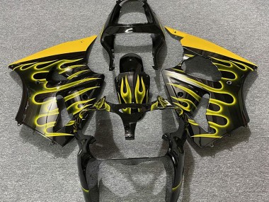 Nero Lucido & Giallo Fiamma 00-02 Kawasaki ZX6R Carena