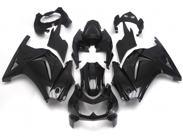 Nero Lucido Liscio 08-12 Kawasaki Ninja 250 Carena