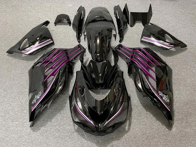 Nero Lucido & Rosa 12-21 Kawasaki ZX14R Carena