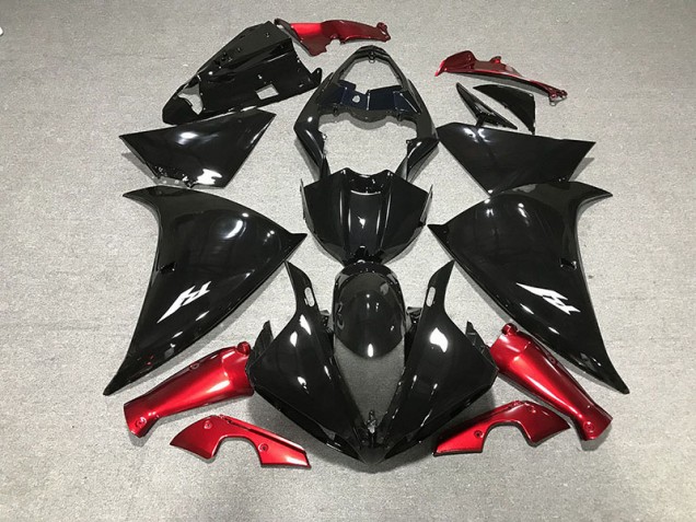 Nero Lucido & Rosso 09-11 Yamaha R1 Carena