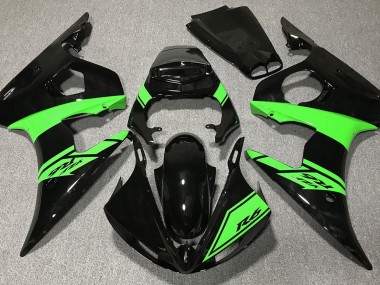 Nero Lucido & Verde 03-04 Yamaha R6 Carena