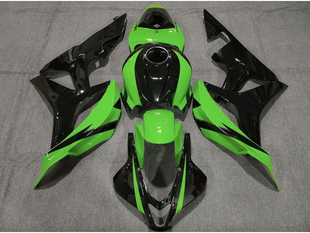 Nero Lucido & Verde 07-08 Honda CBR600RR Carena