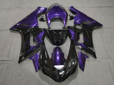 Nero Lucido & Viola 05-06 Kawasaki ZX6R Carena