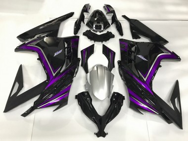 Nero Lucido & Viola 13-18 Kawasaki Ninja 300 Carena