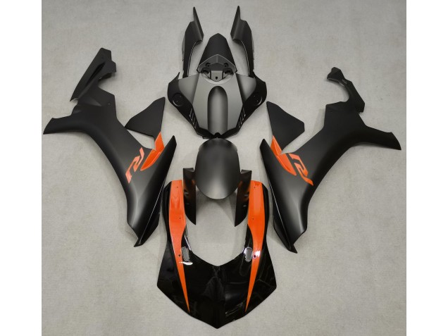 Nero Opaco & Arancione 15-19 Yamaha R1 Carena