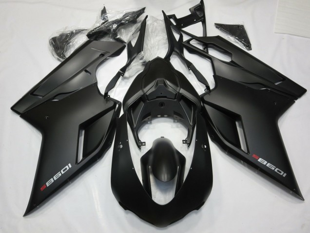 Nero Opaco Con Rosso 07-14 Ducati 848 1098 1198 Carena