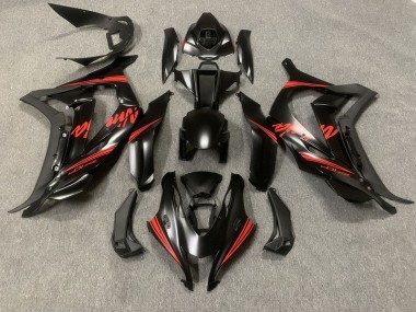 Nero Opaco Con Rosso 16-19 Kawasaki ZX10R Carena