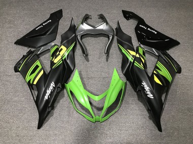 Nero Opaco & Corsa 13-18 Kawasaki ZX6R Carena