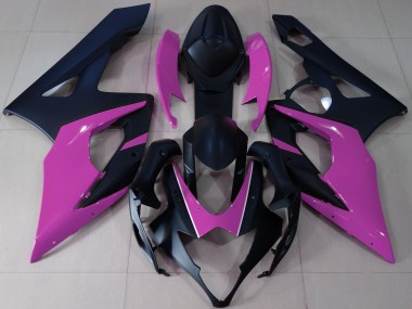 Nero Opaco & Rosa 05-06 Suzuki GSXR 1000 Carena
