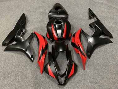 Nero Opaco & Rosso 07-08 Honda CBR600RR Carena
