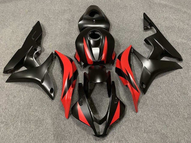 Nero Opaco & Rosso 07-08 Honda CBR600RR Carena