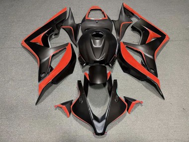 Nero Opaco & Rosso 07-08 Honda CBR600RR Carena
