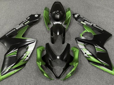 Nero Opaco & Verde 05-06 Suzuki GSXR 1000 Carena